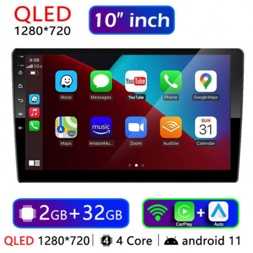Магнитола 10" Android 10 2/32 Qled